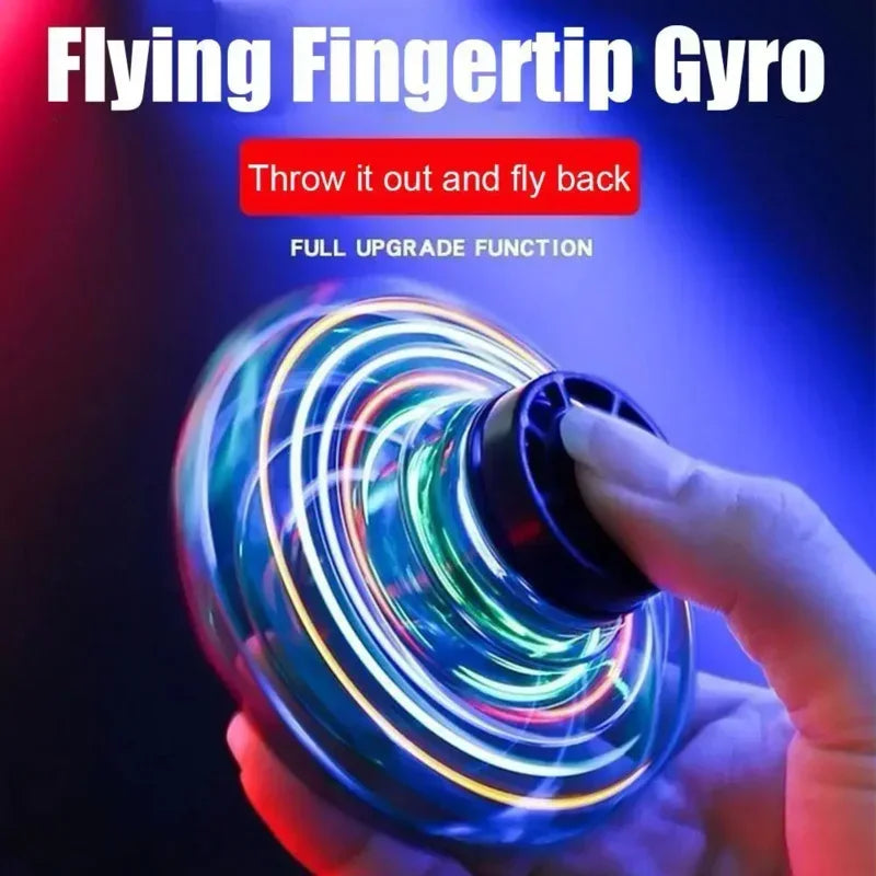 Flying Spinner UFO Boomerang Mini Drone Magic Led Light Kids Children Adult Fidget Toys Christmas Birthday Gift Child