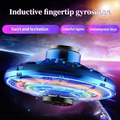 Flying Spinner UFO Boomerang Mini Drone Magic Led Light Kids Children Adult Fidget Toys Christmas Birthday Gift Child