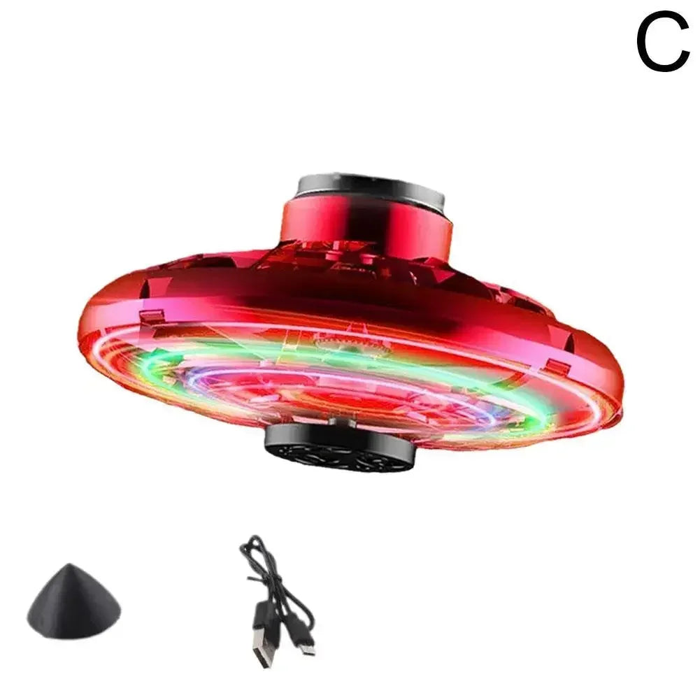 Flying Spinner UFO Boomerang Mini Drone Magic Led Light Kids Children Adult Fidget Toys Christmas Birthday Gift Child